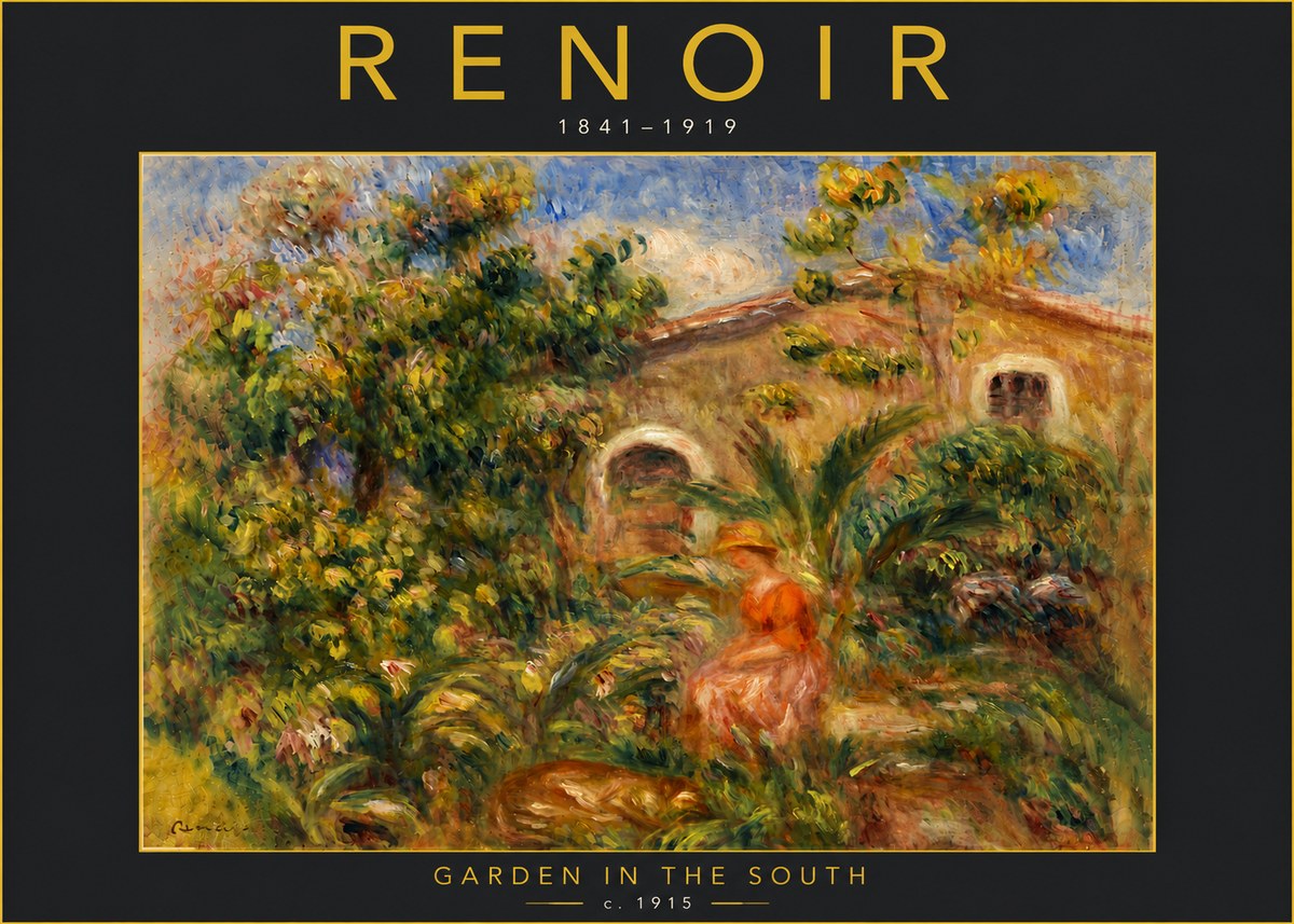 Renoir Garden in the South No6 - Juliste