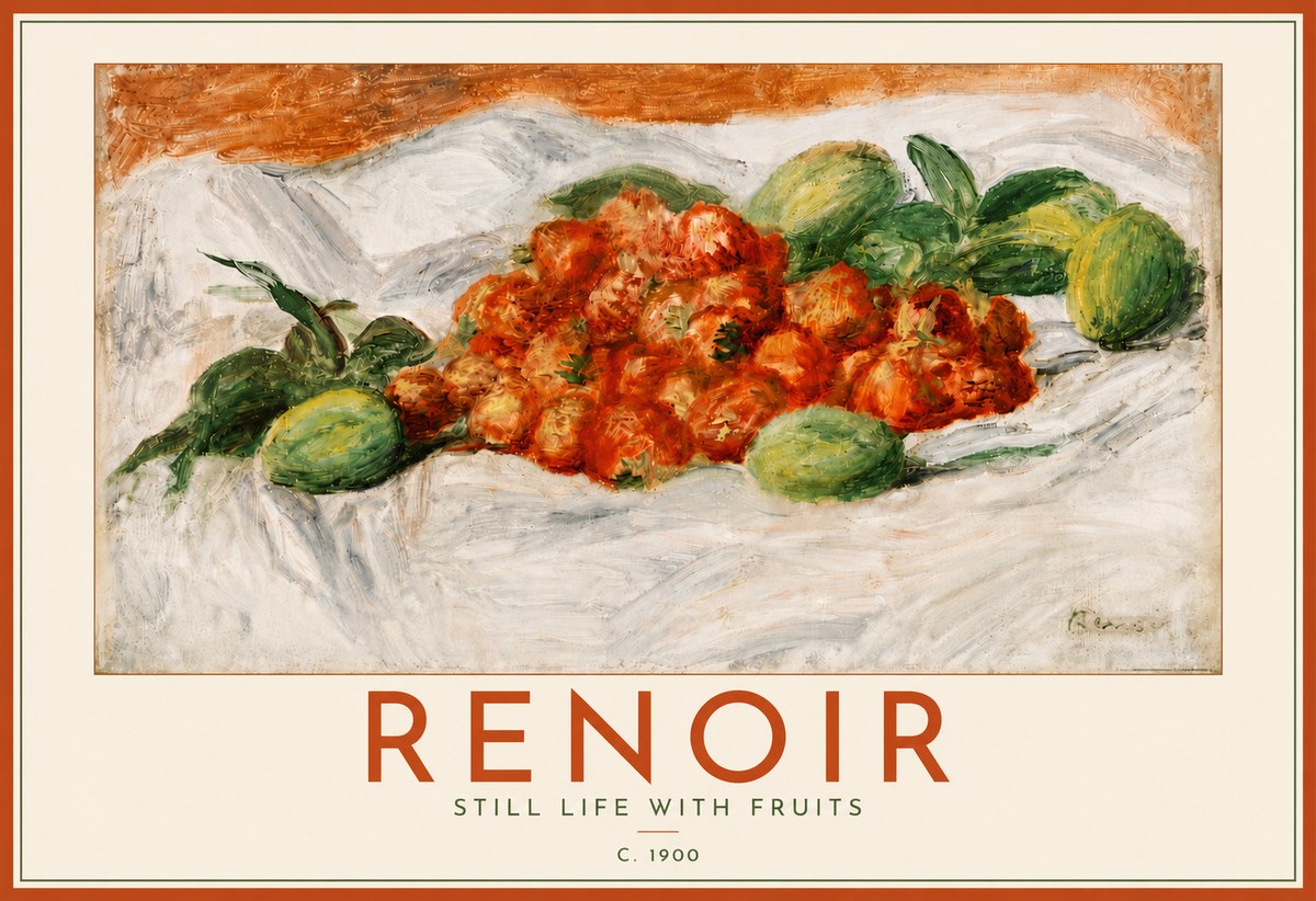 Renoir Still Life with Fruits No6 - Juliste