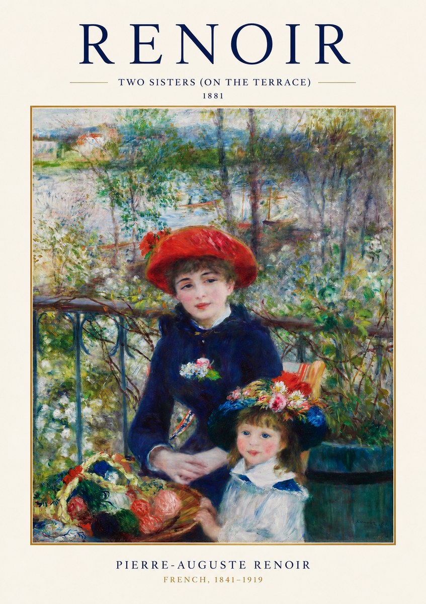 Renoir Two Sisters (on the Terrace) No1 - Juliste
