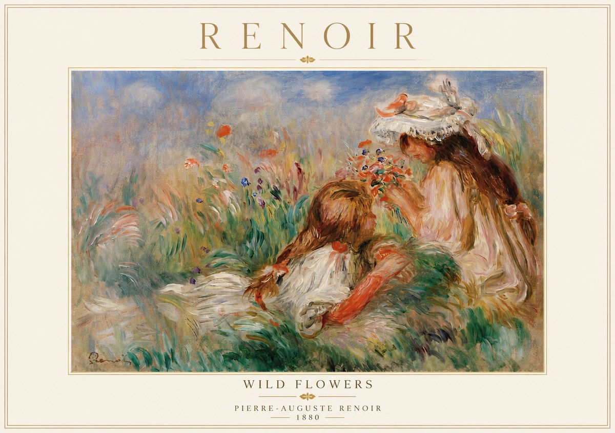 Renoir Wild Flowers No5 - Juliste
