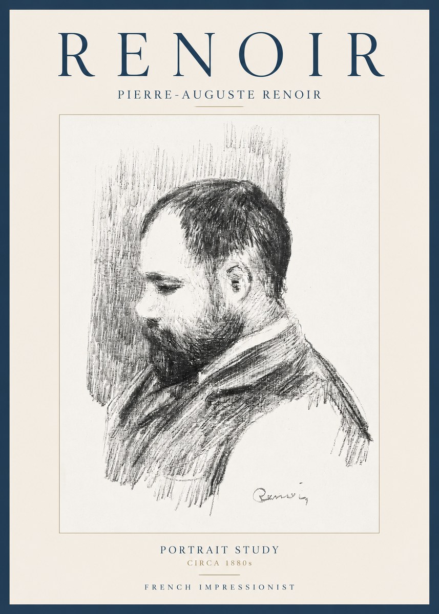 Renoir Portrait Study I No2 - Juliste