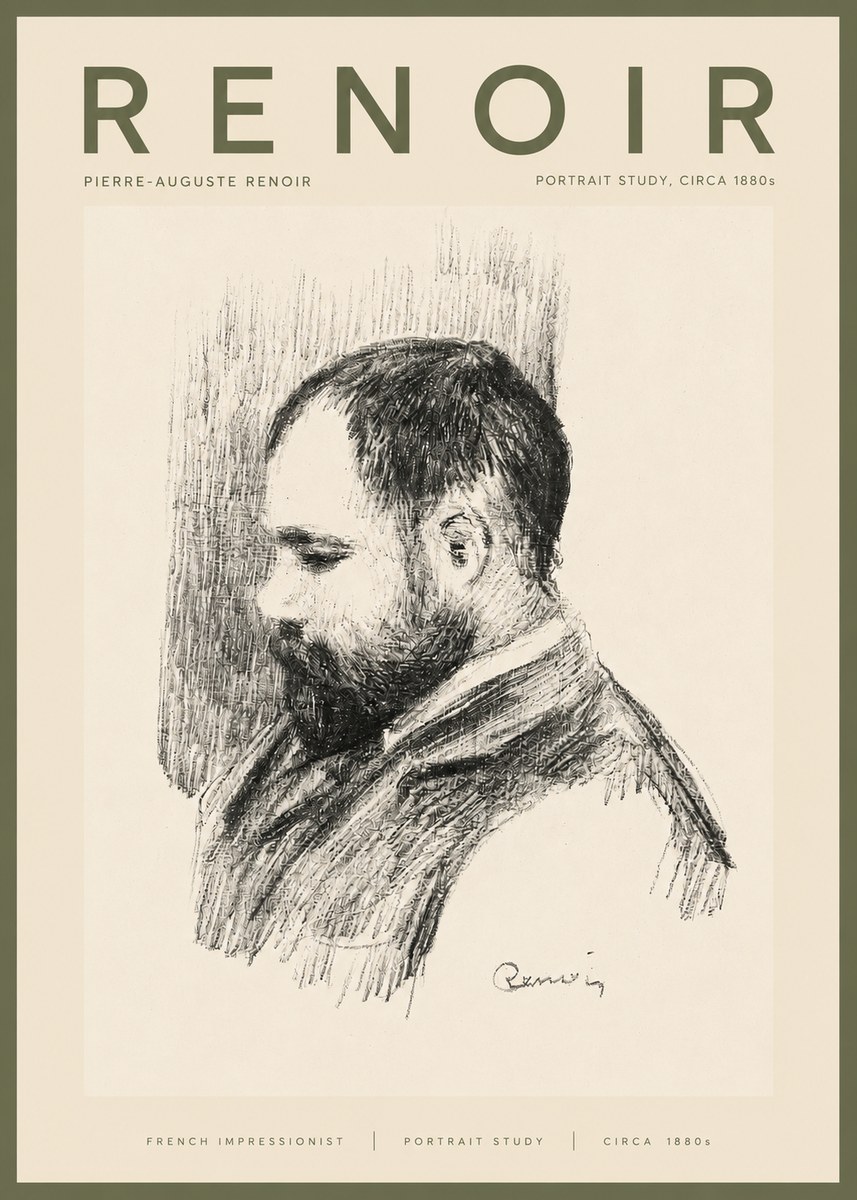 Renoir Portrait Study I No3 - Juliste