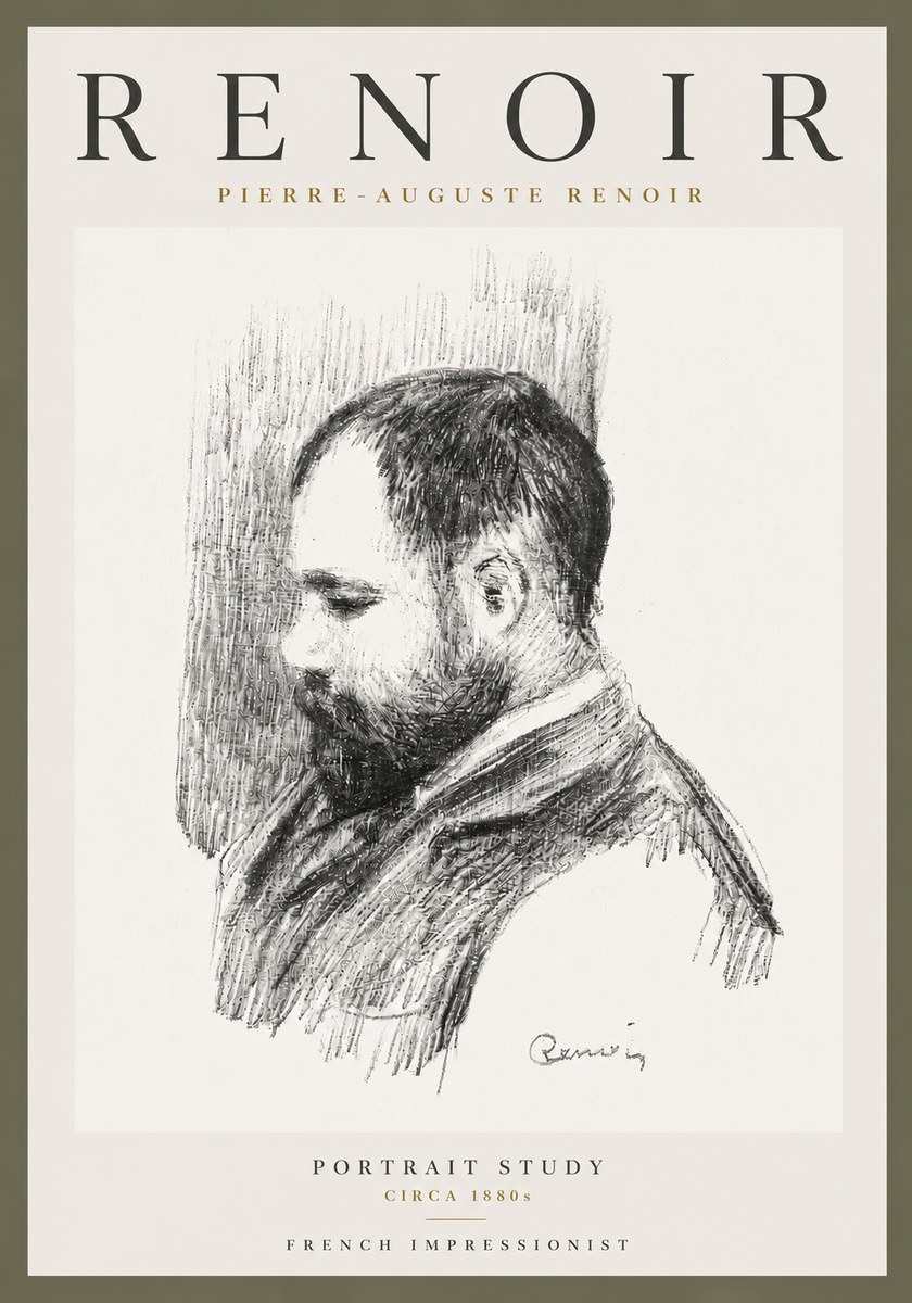 Renoir Portrait Study I No5 - Juliste