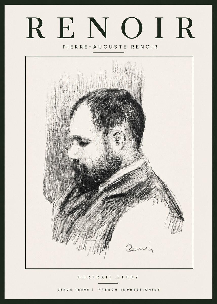 Renoir Portrait Study I No6 - Juliste