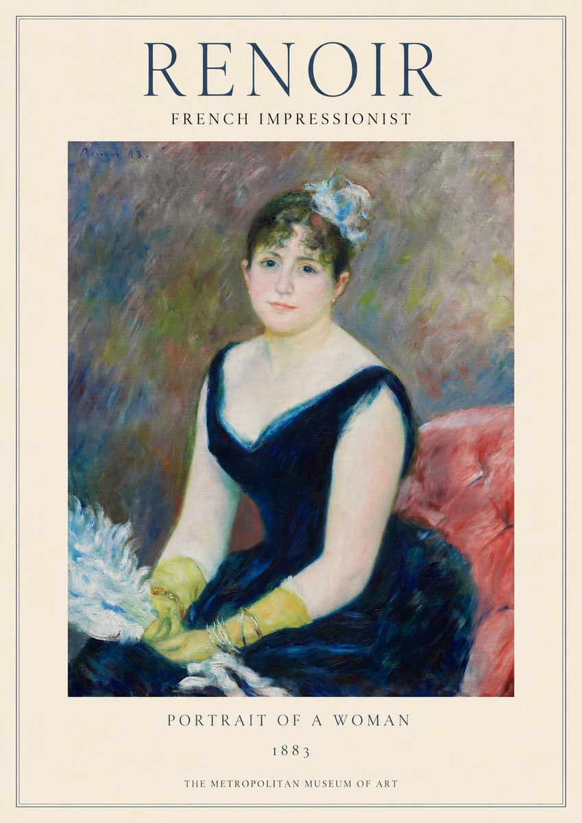 Renoir Portrait of a Woman I No1 - Juliste
