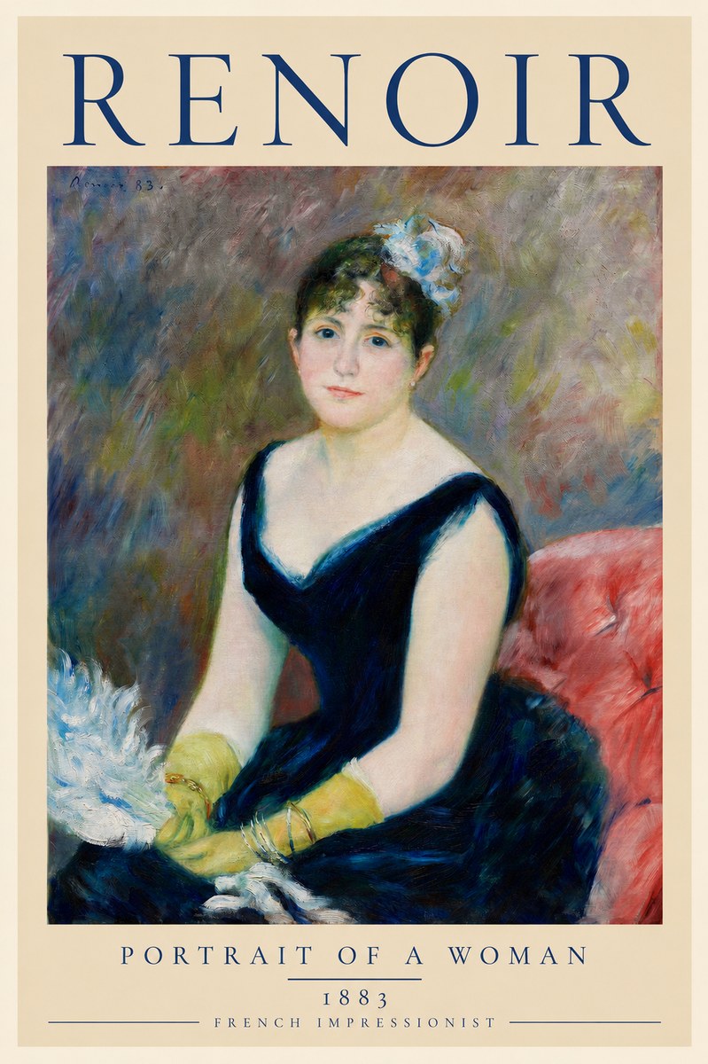 Renoir Portrait of a Woman I No2 - Juliste