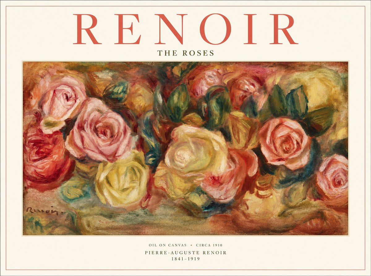 Renoir The Roses No1 - Juliste