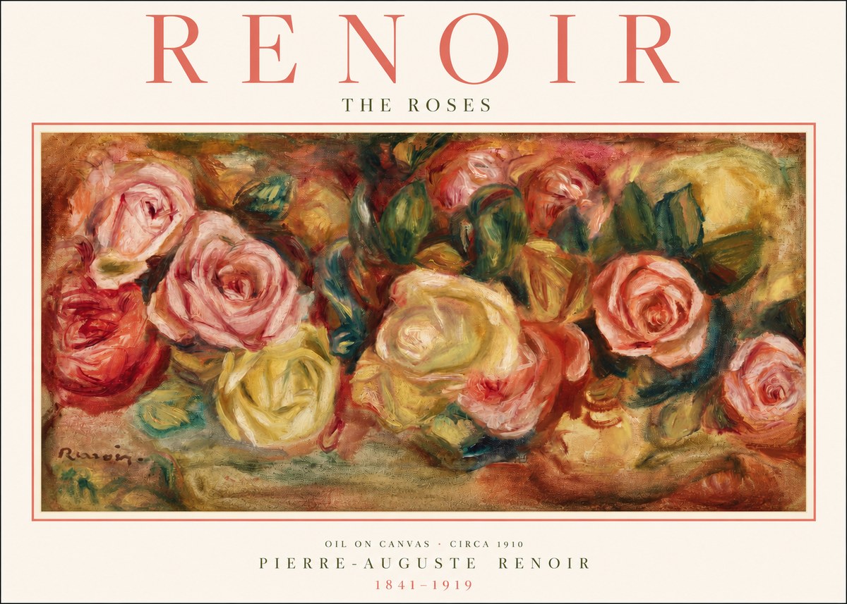 Renoir The Roses No2 - Juliste