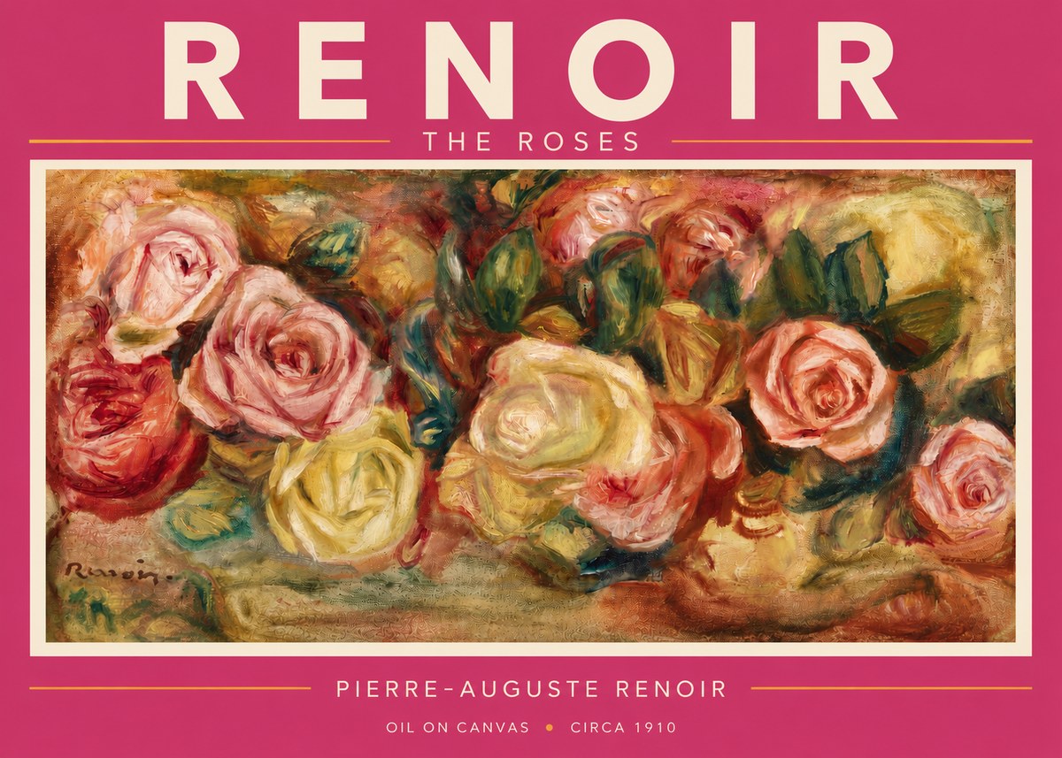 Renoir The Roses No3 - Juliste