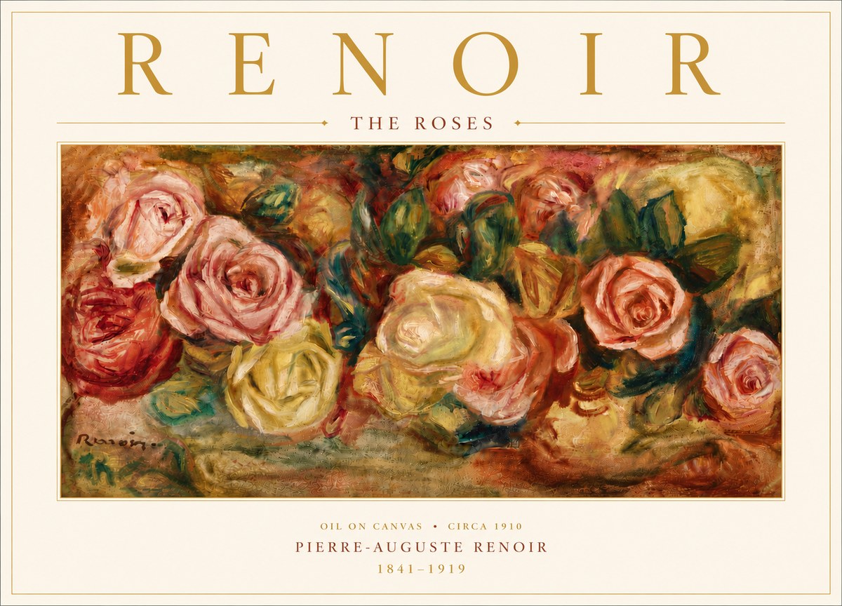 Renoir The Roses No6 - Juliste