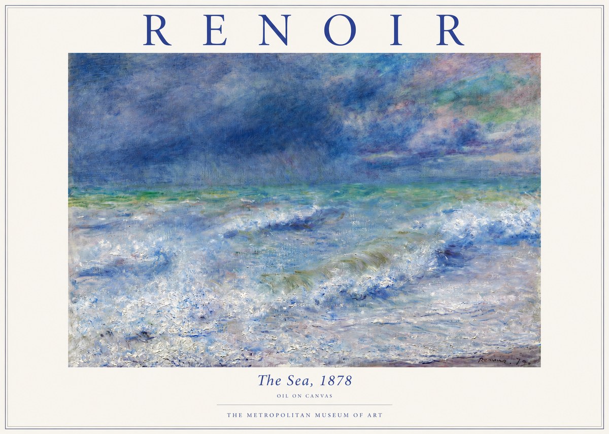 Renoir The Sea No3 - Juliste