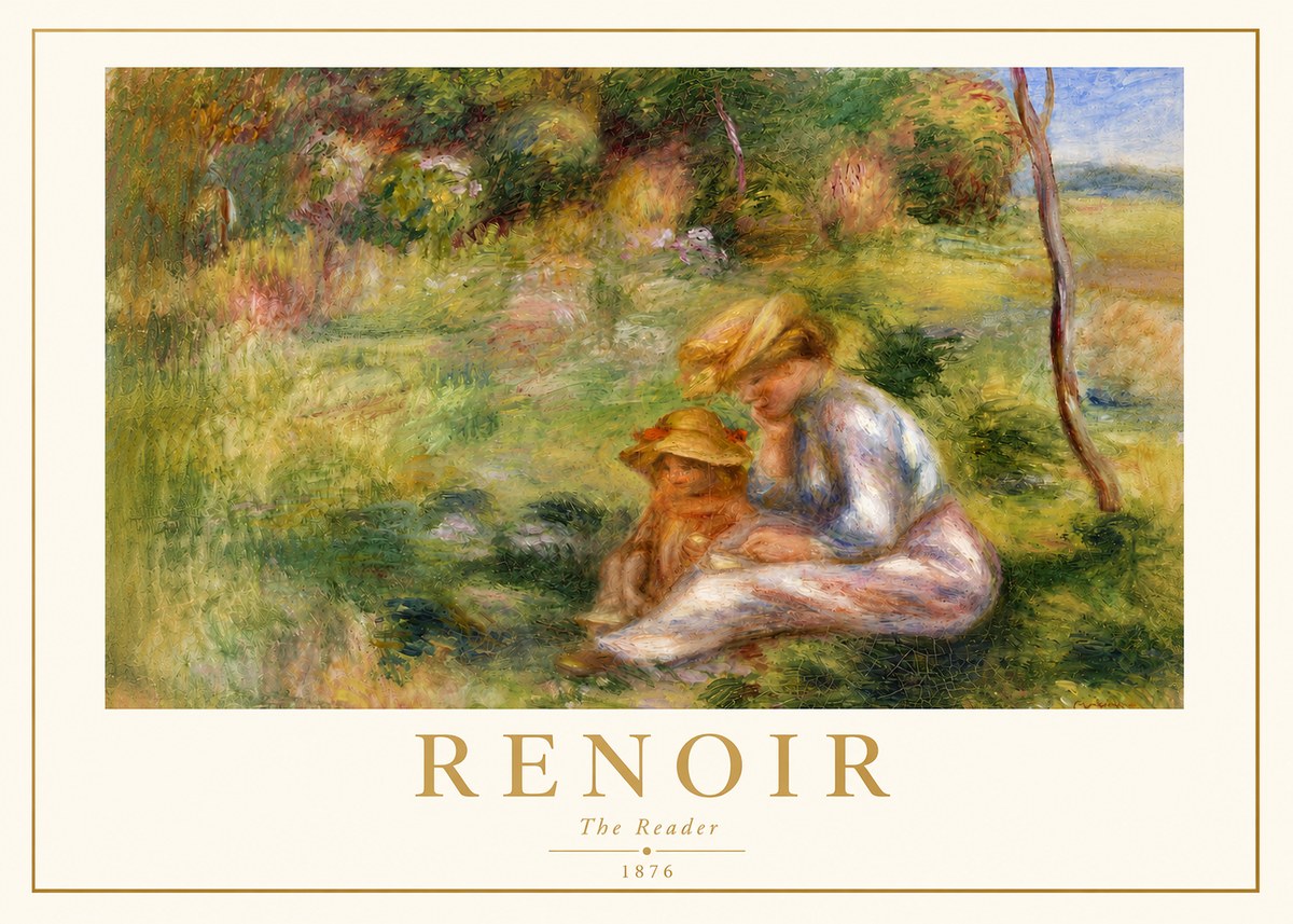 Renoir The Reader No3 - Juliste
