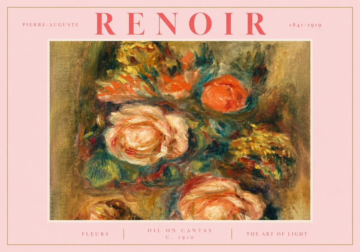 Renoir Fleurs No2 - Juliste