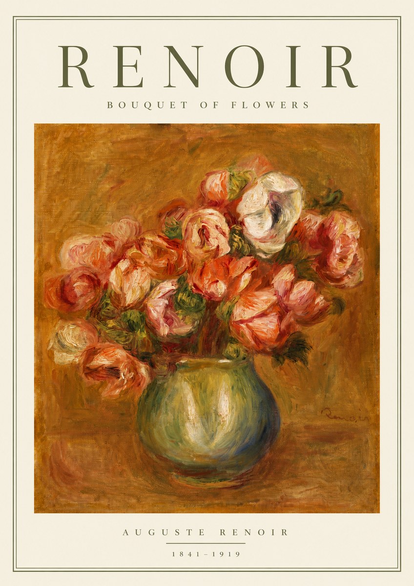 Renoir Bouquet of Flowers I No3 - Juliste