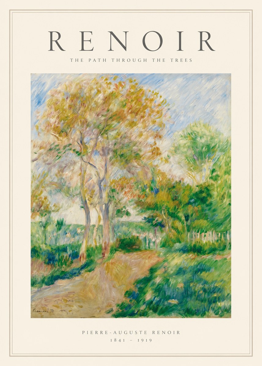 Renoir The Path Through the Trees No1 - Juliste