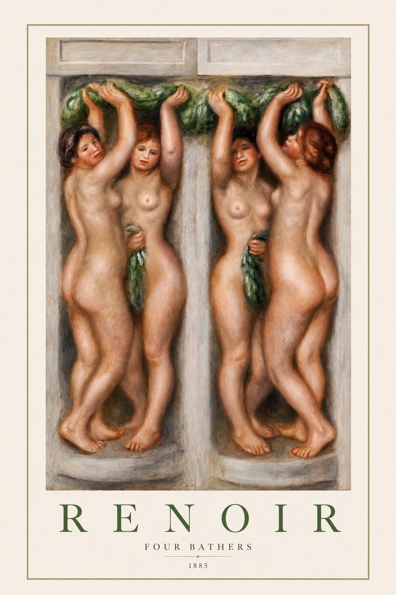 Renoir Four Bathers No2 - Juliste