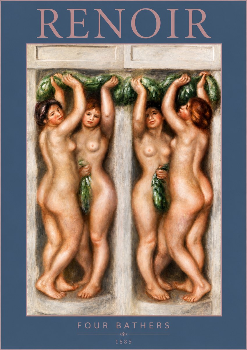 Renoir Four Bathers No3 - Juliste