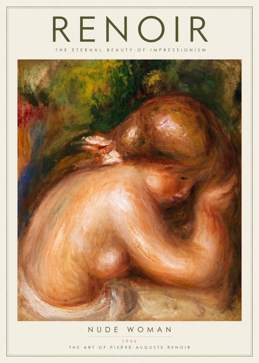 Renoir Female Nude, C. 1910 No2 - Juliste