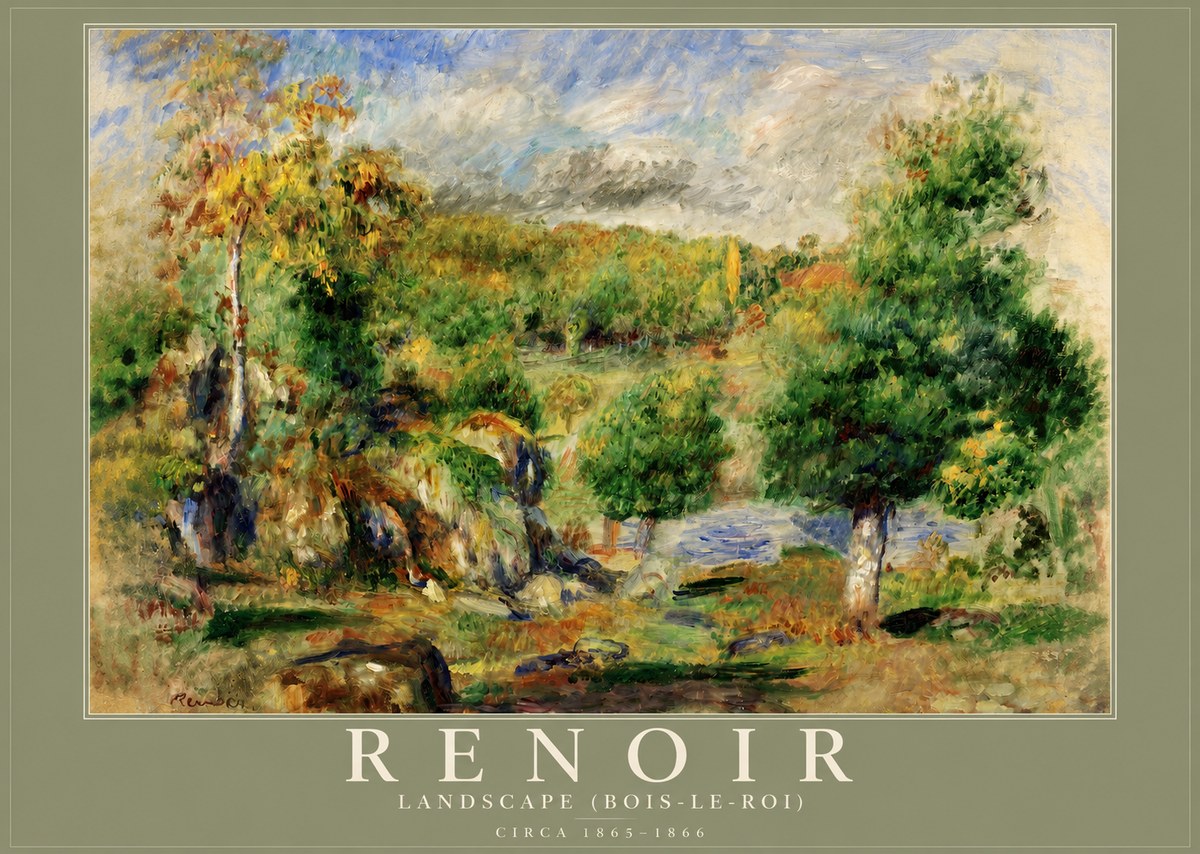 Renoir Landscape (Bois-le-roi) No2 - Juliste