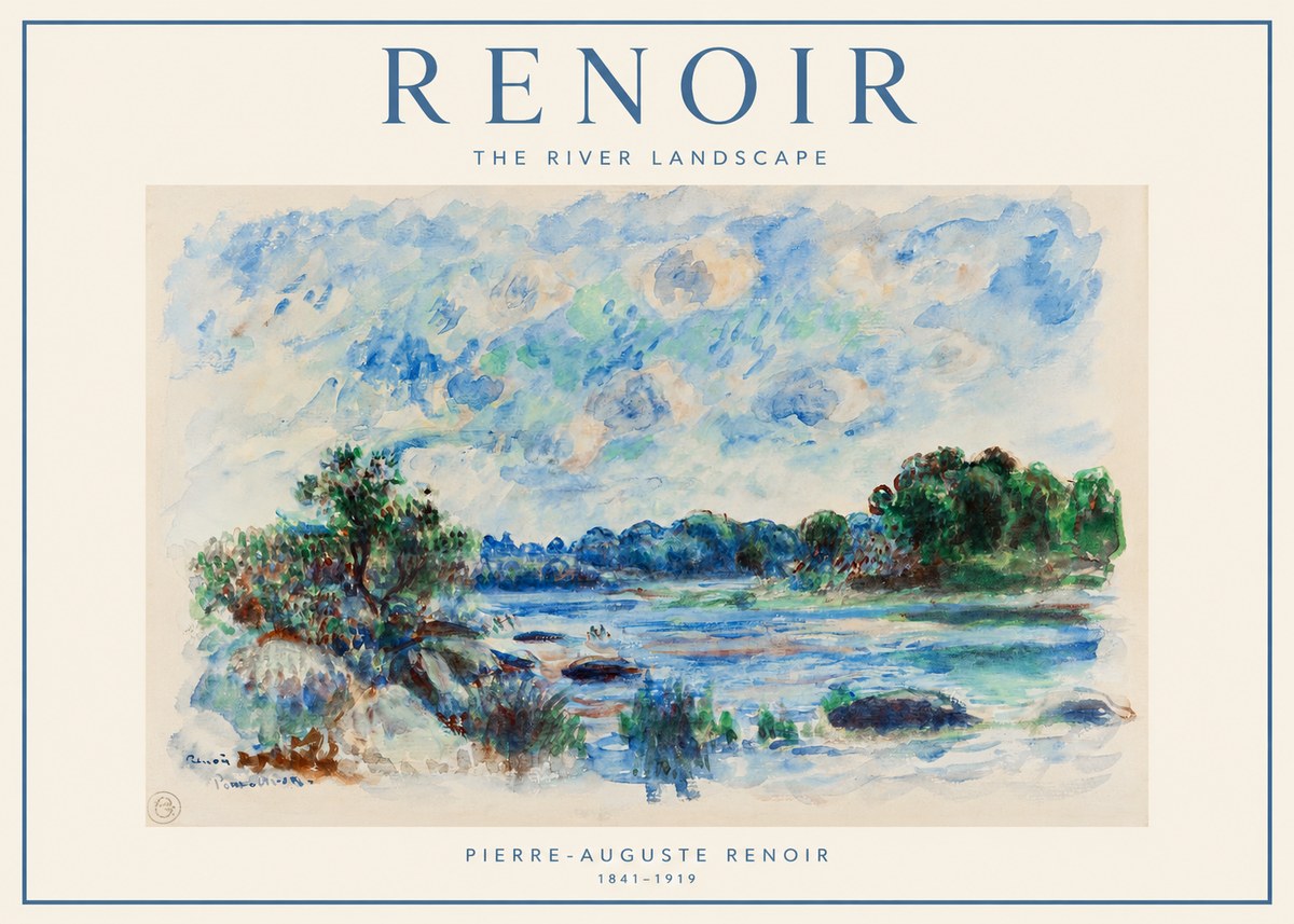 Renoir The River Landscape No1 - Juliste