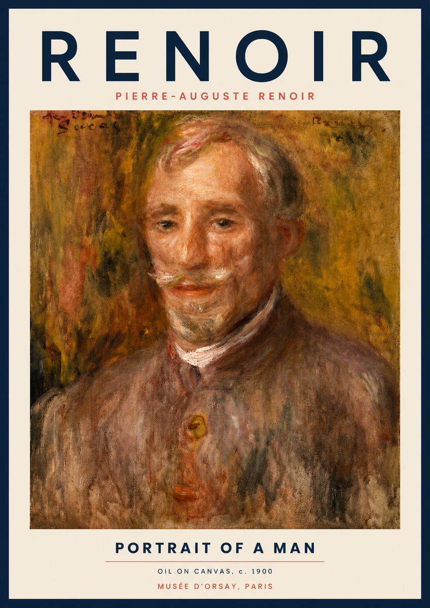 Renoir Portrait of a Man II No3 - Juliste