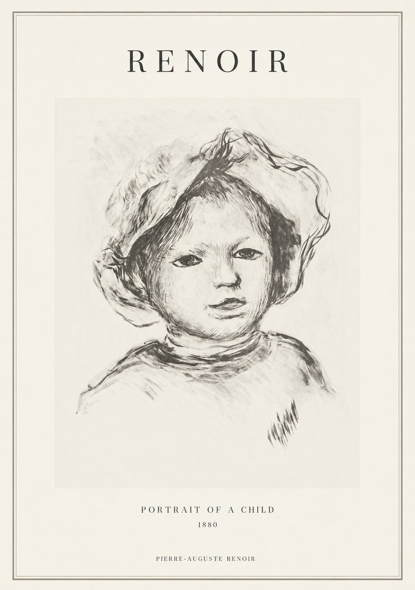 Renoir Portrait of a Child II No1 - Juliste