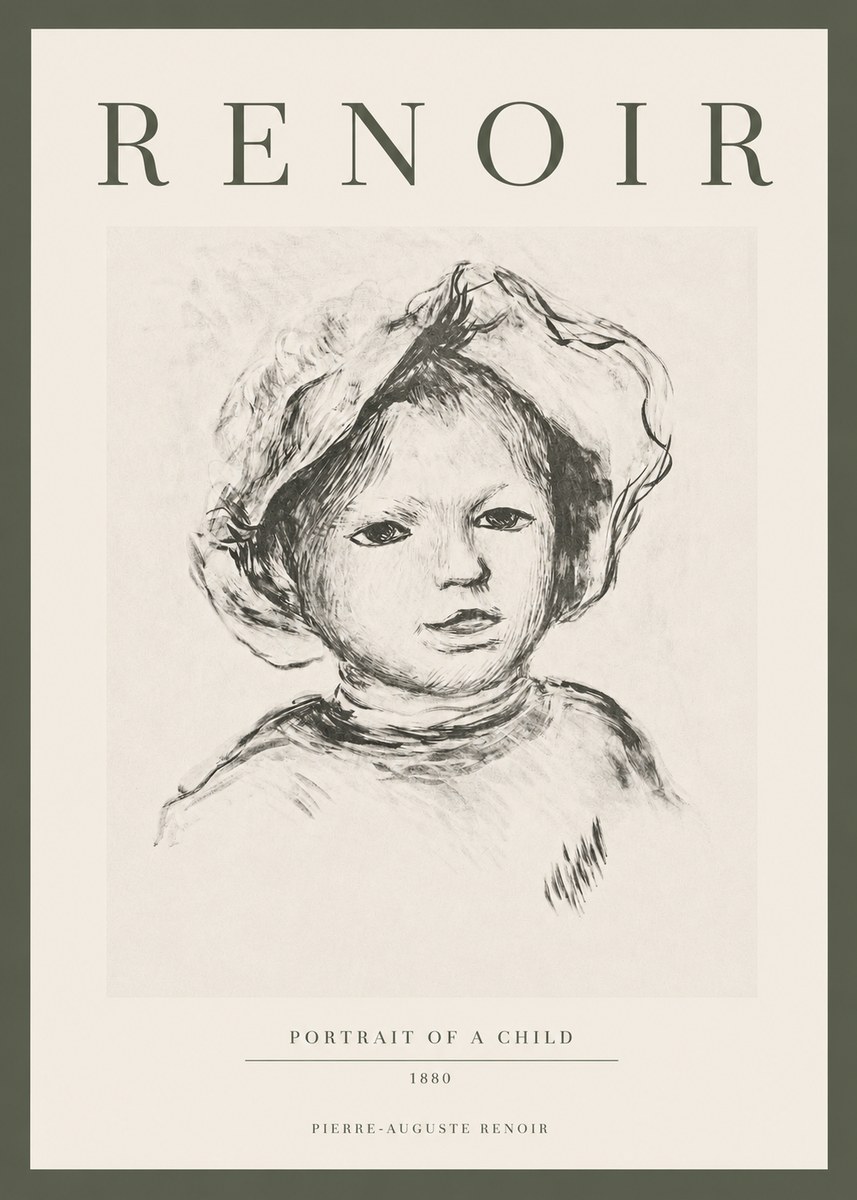 Renoir Portrait of a Child II No3 - Juliste
