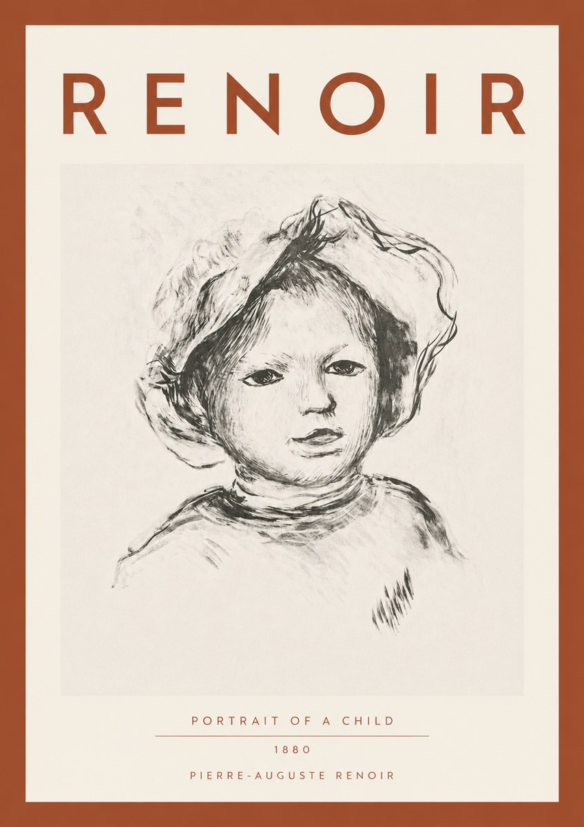 Renoir Portrait of a Child II No4 - Juliste
