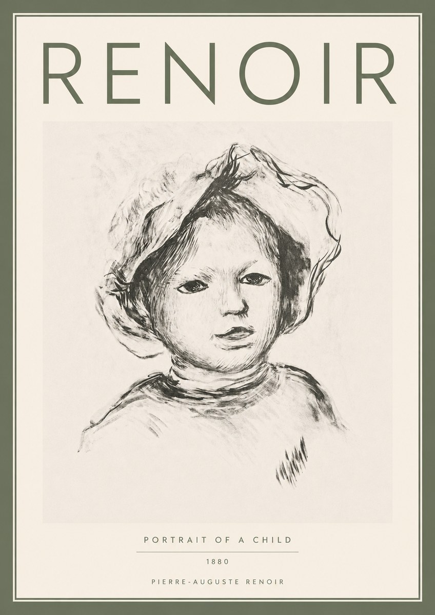 Renoir Portrait of a Child II No5 - Juliste