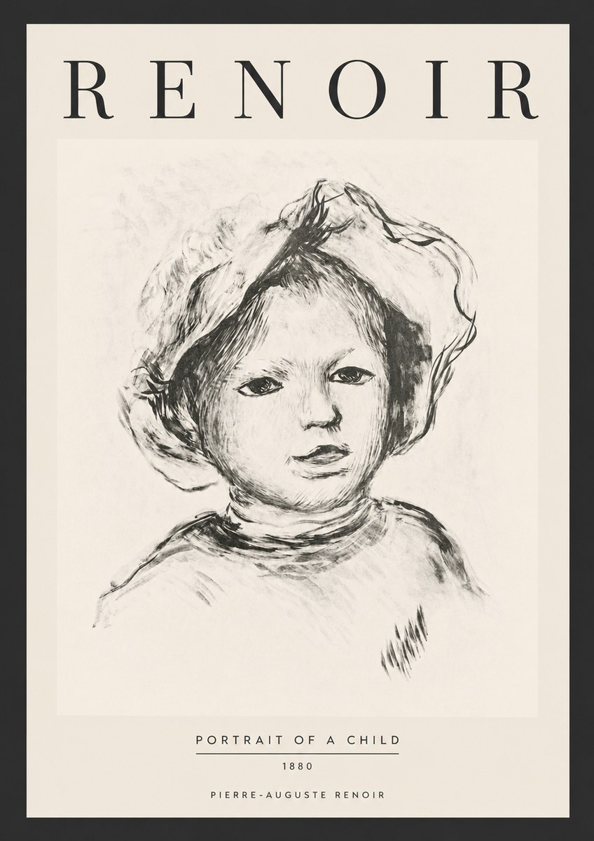 Renoir Portrait of a Child II No6 - Juliste