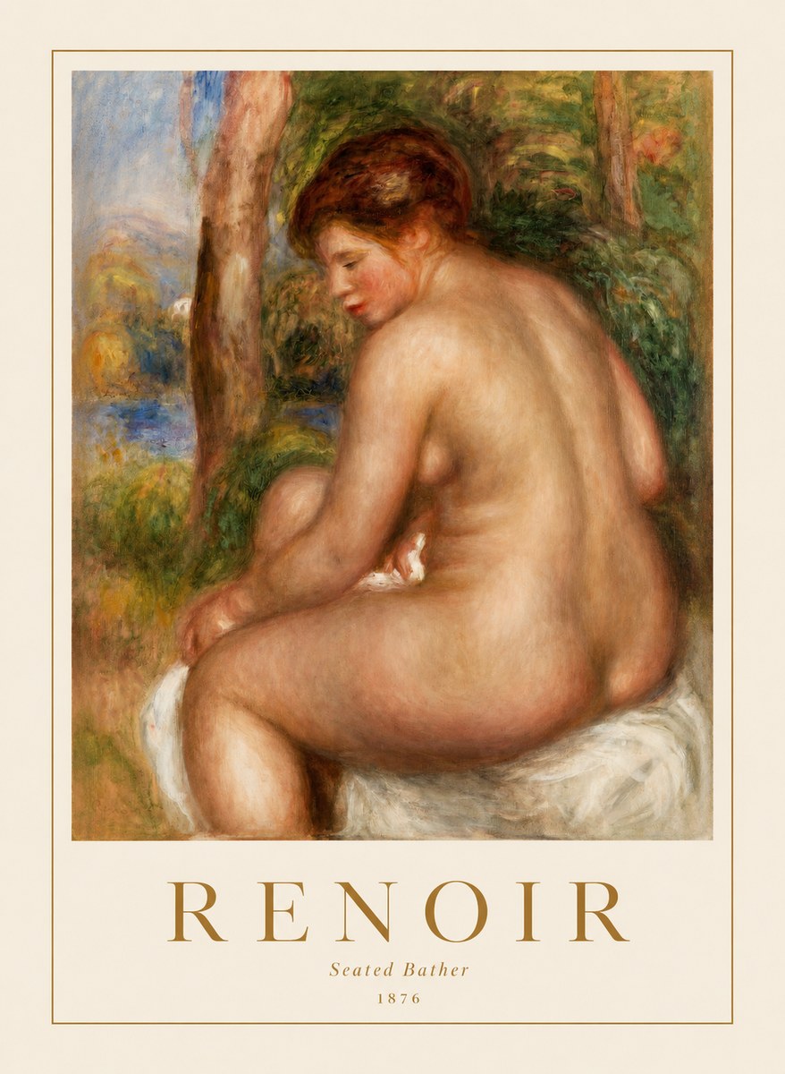Renoir Seated Bather No1 - Juliste