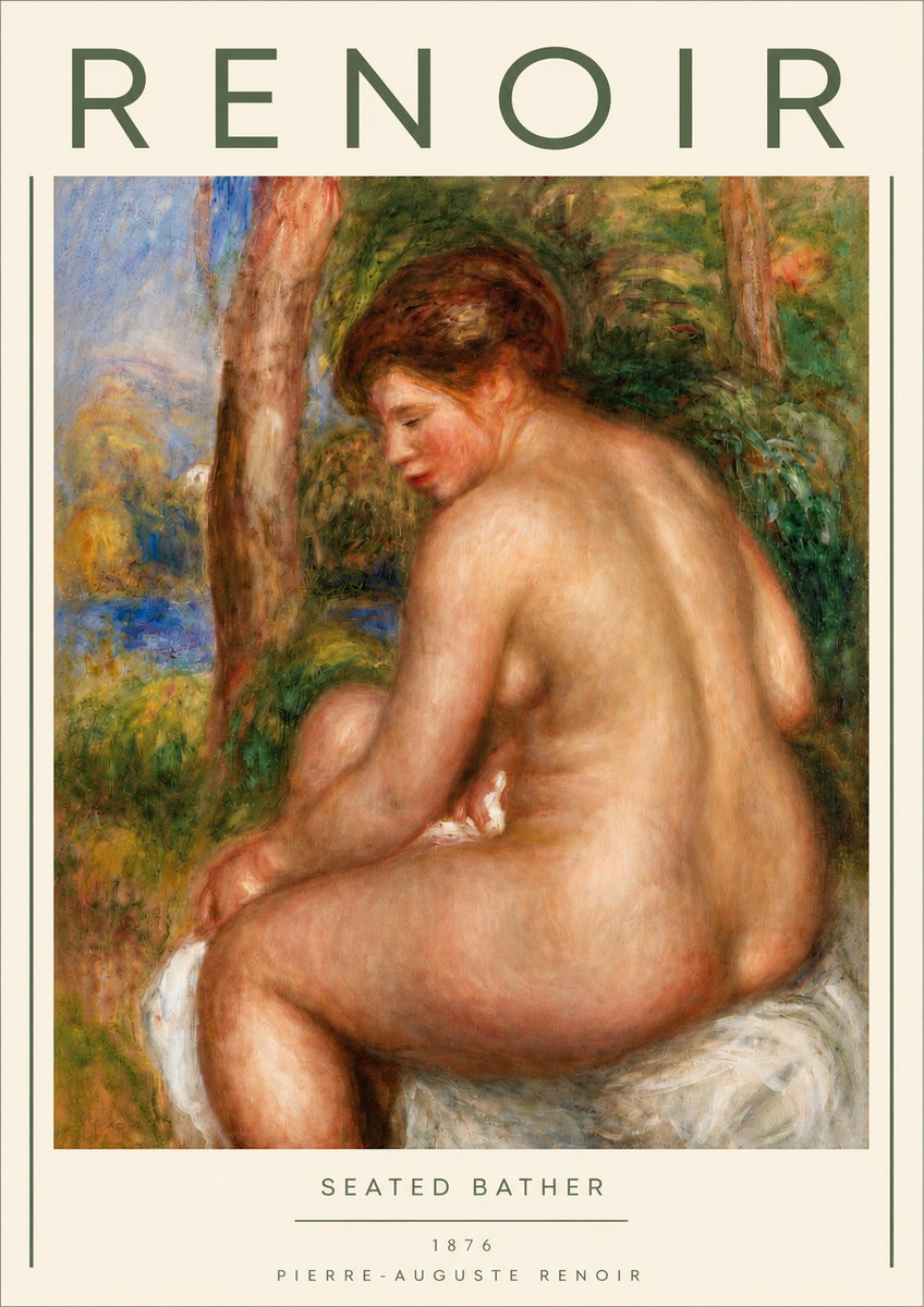 Renoir Seated Bather No4 - Juliste