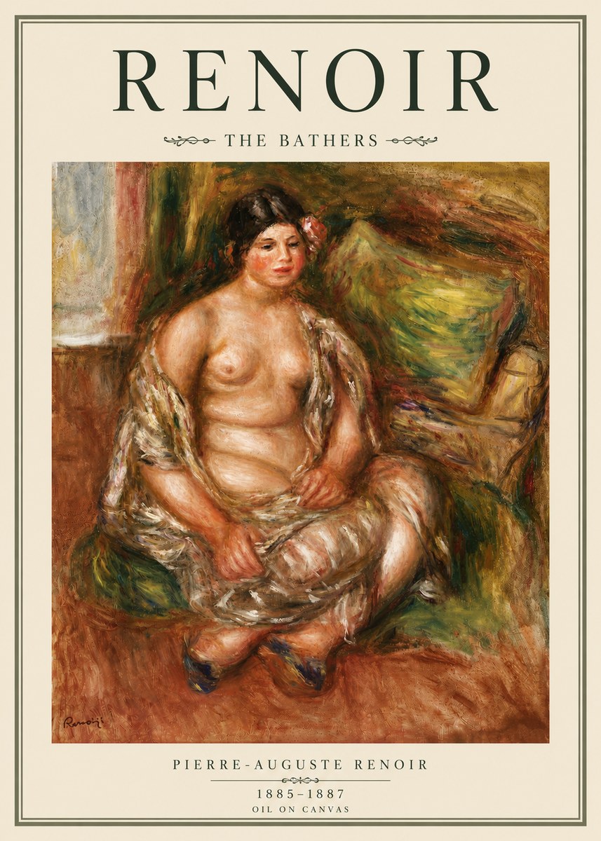 Renoir Seated Nude No4 - Juliste