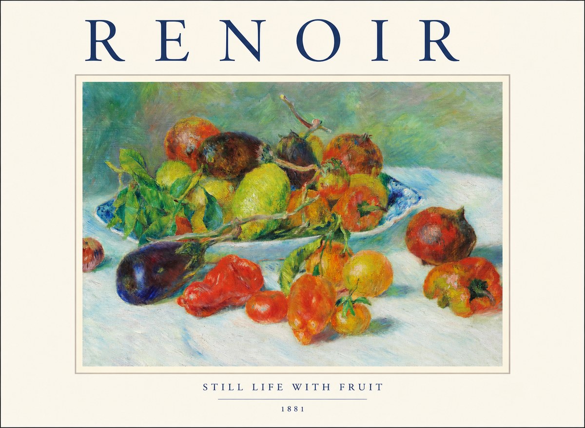 Renoir Still Life with Fruit I No1 - Juliste