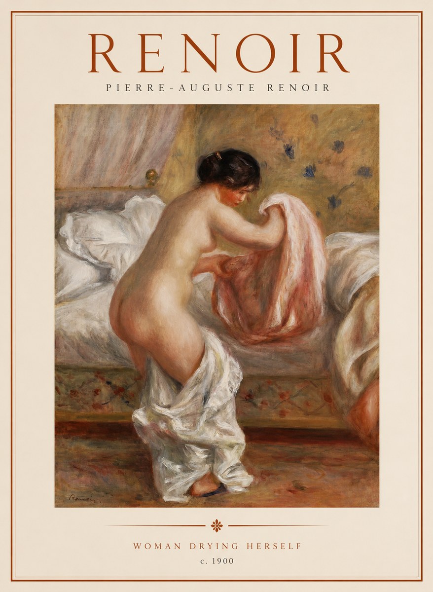Renoir Woman Drying Herself No1 - Juliste