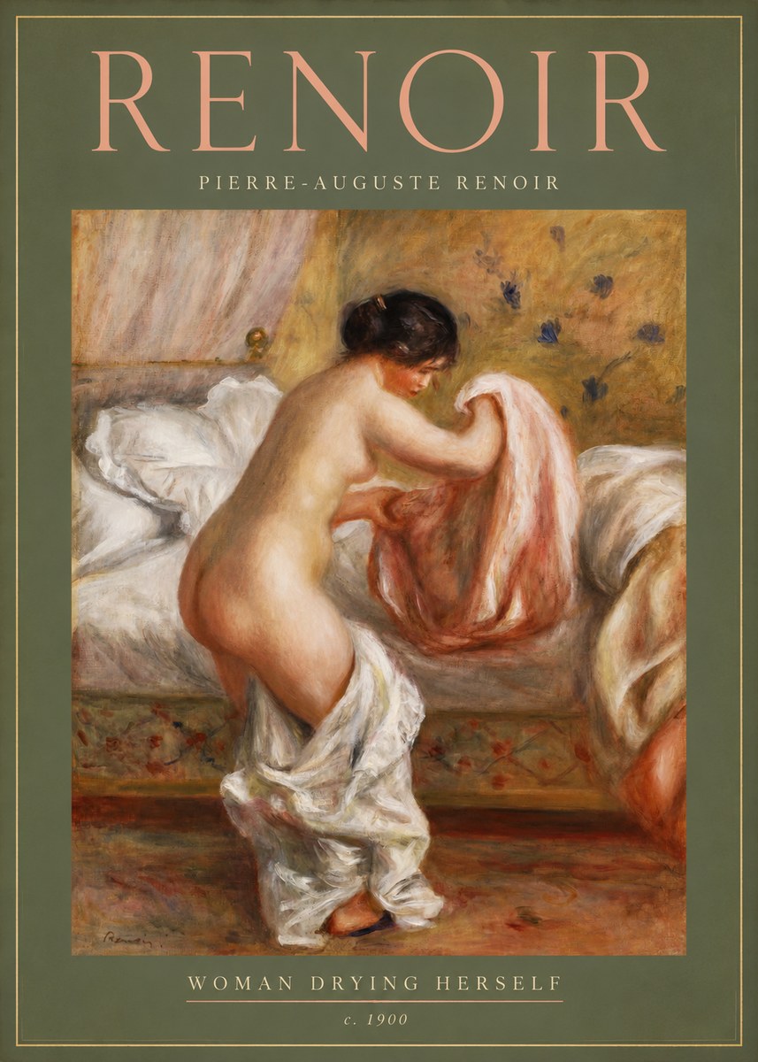 Renoir Woman Drying Herself No2 - Juliste