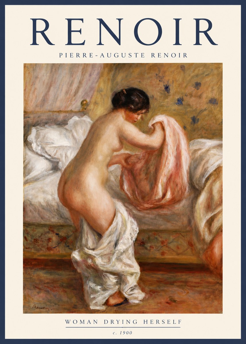 Renoir Woman Drying Herself No6 - Juliste