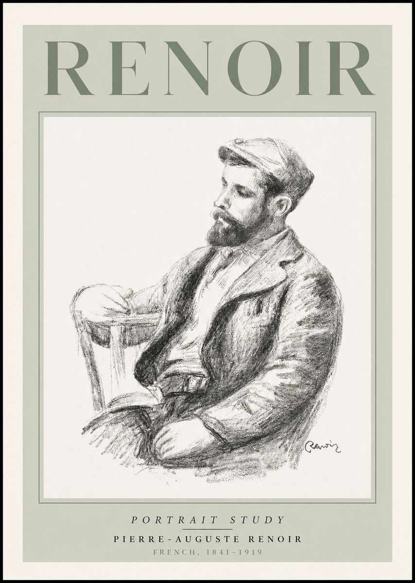 Renoir Portrait Study II No3 - Juliste