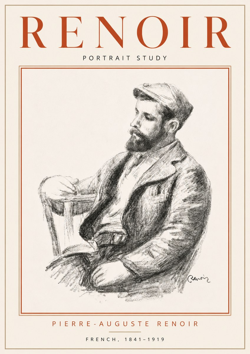 Renoir Portrait Study II No4 - Juliste