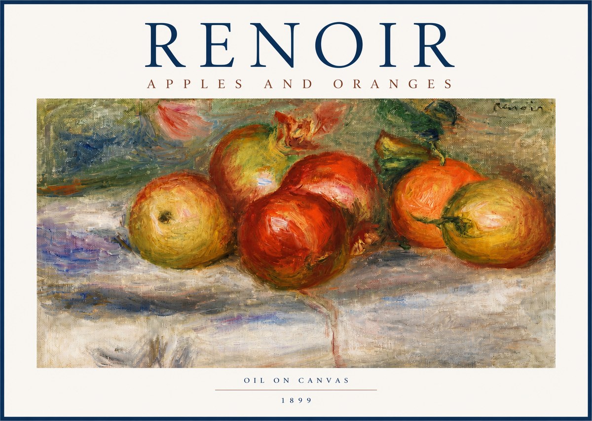 Renoir Apples and Oranges No3 - Juliste