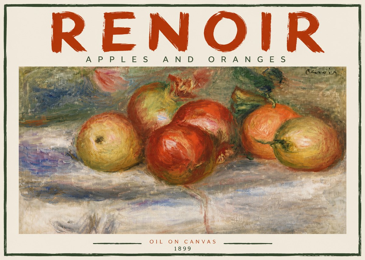 Renoir Apples and Oranges No5 - Juliste