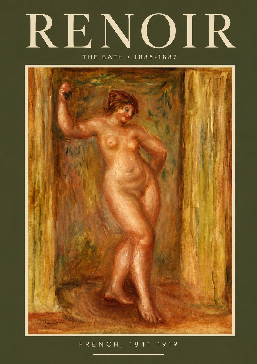 Renoir The Bath No2 - Juliste