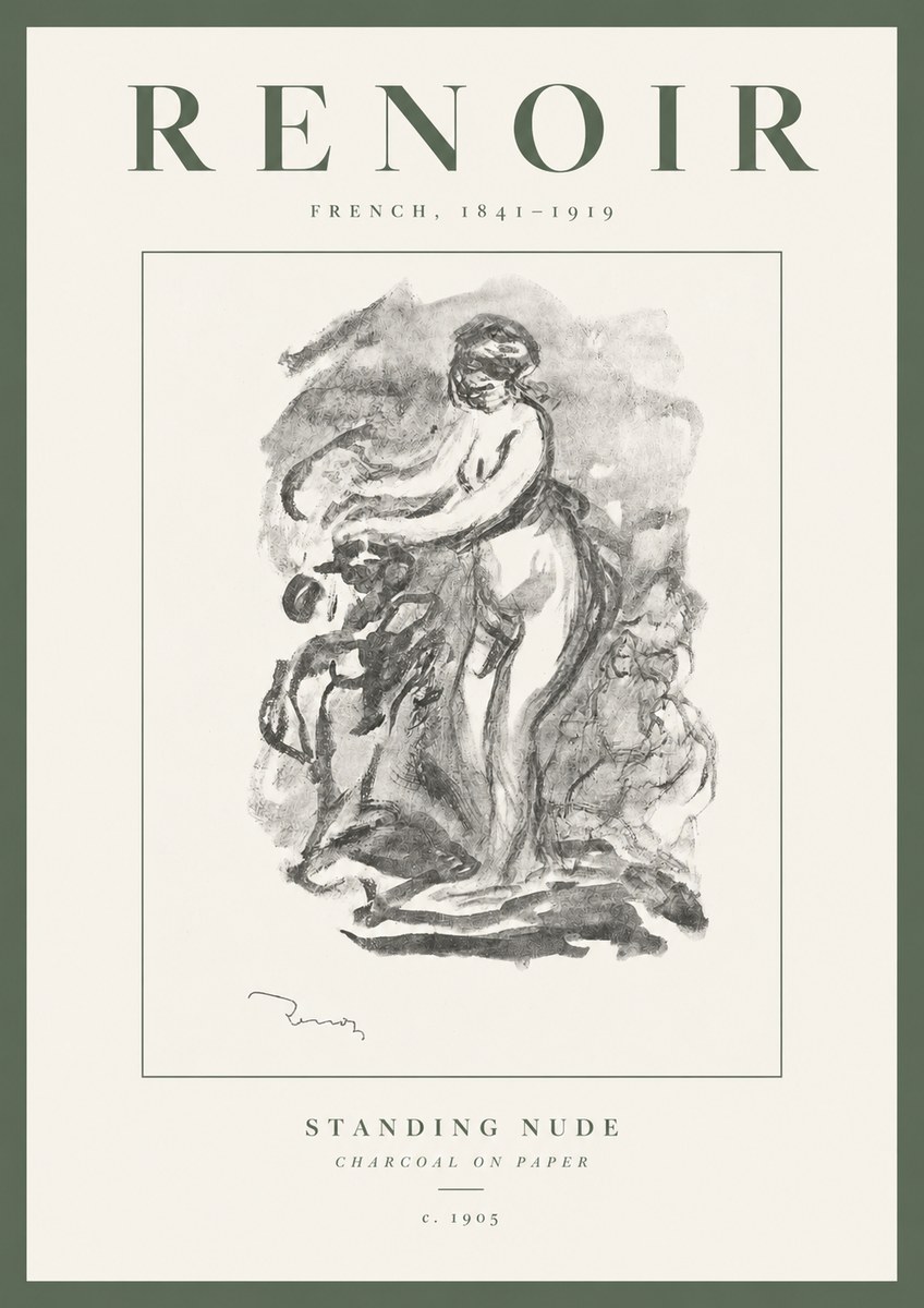 Renoir Standing Nude No3 - Juliste