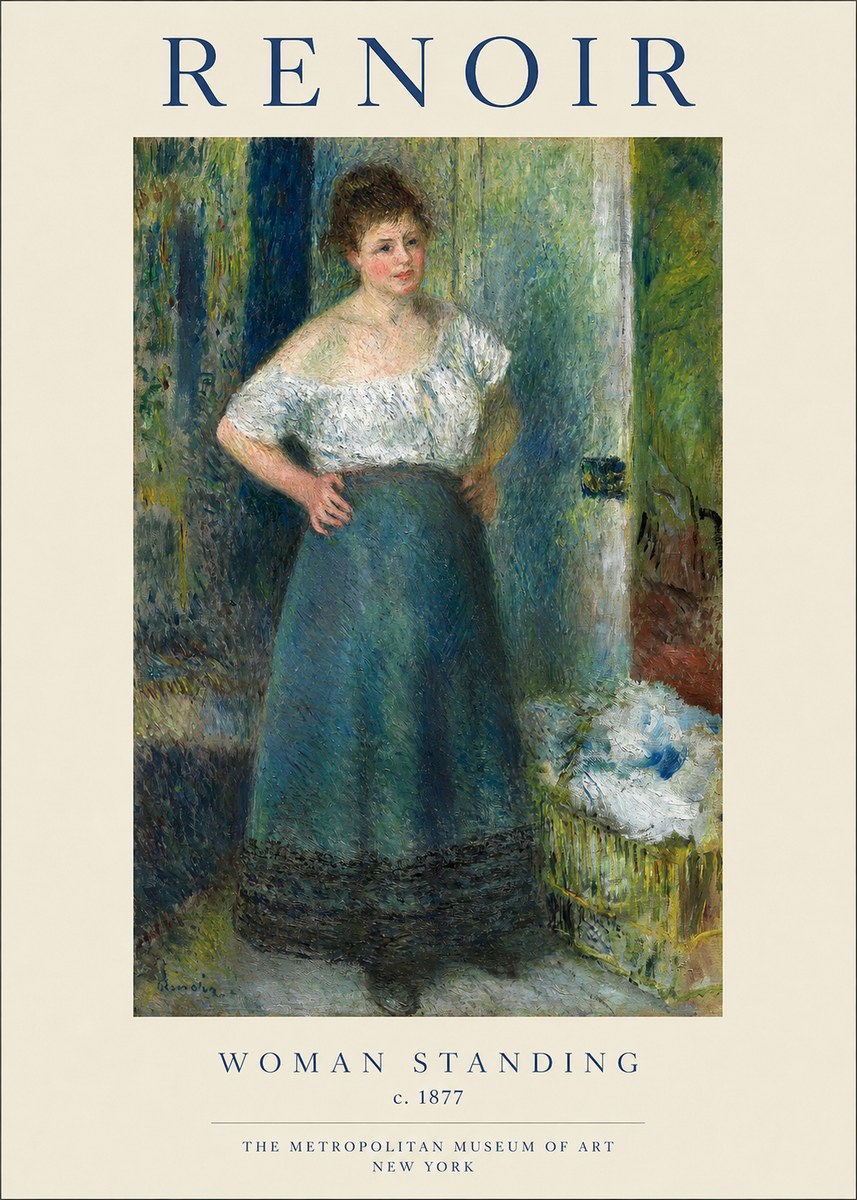 Renoir Woman Standing No1 - Juliste