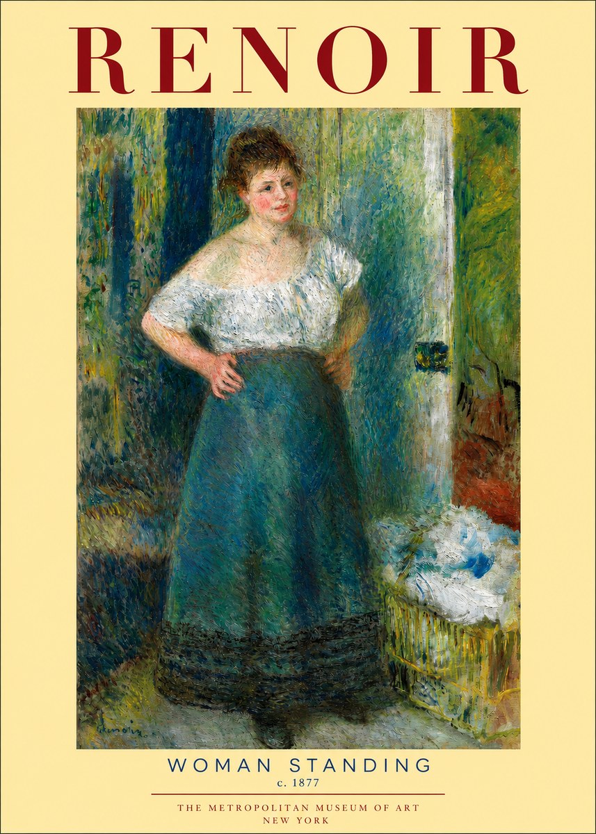 Renoir Woman Standing No2 - Juliste