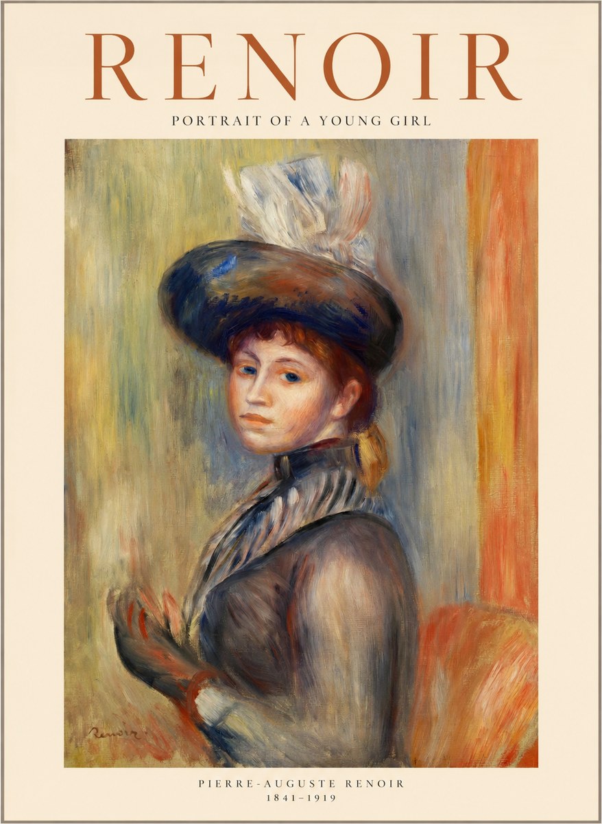 Renoir Portrait of a Young Girl IV No1 - Juliste