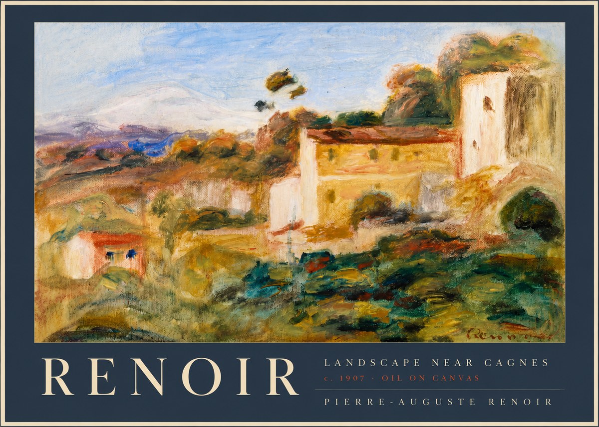 Renoir Landscape Near Cagnes II No2 - Juliste