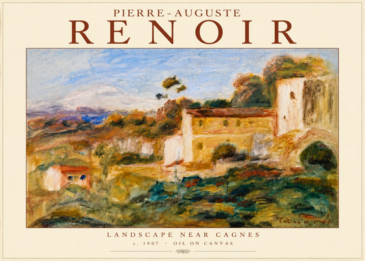 Renoir Landscape Near Cagnes No5 - Juliste