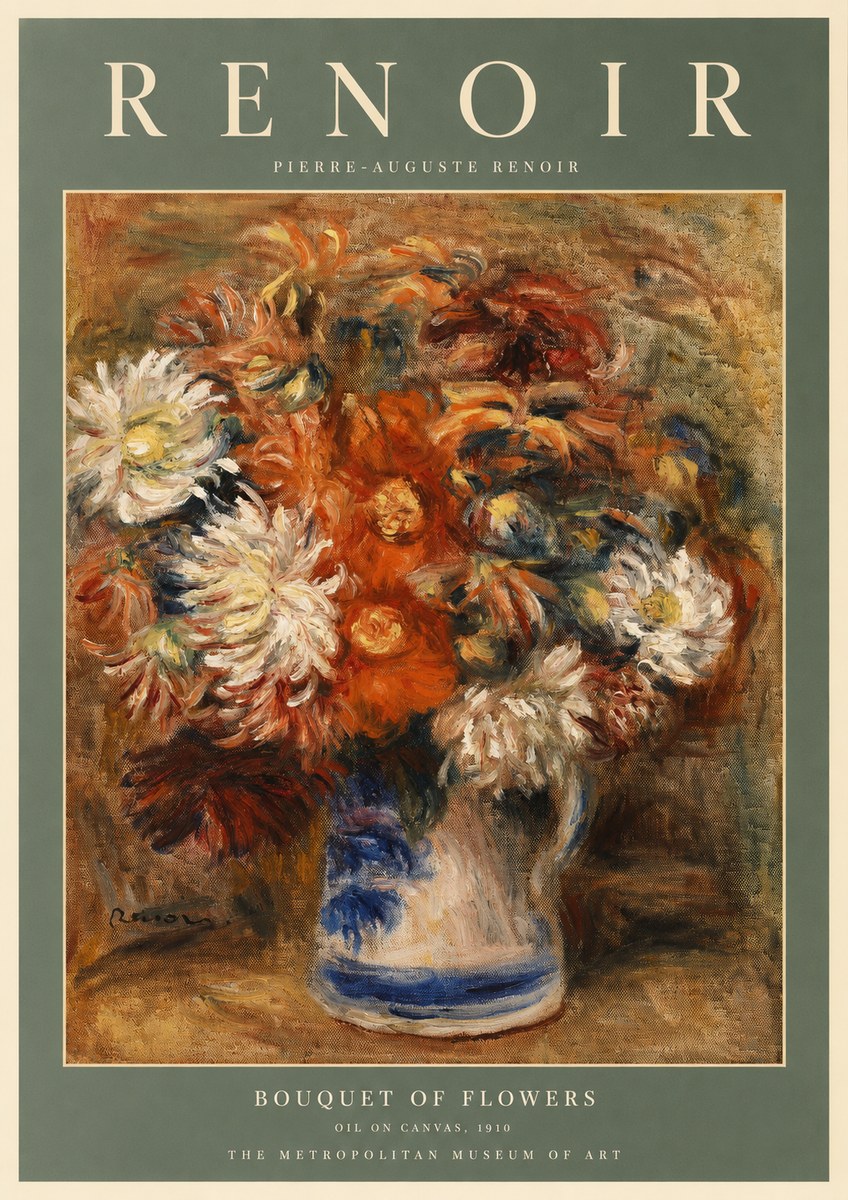 Renoir Bouquet of Flowers III No2 - Juliste