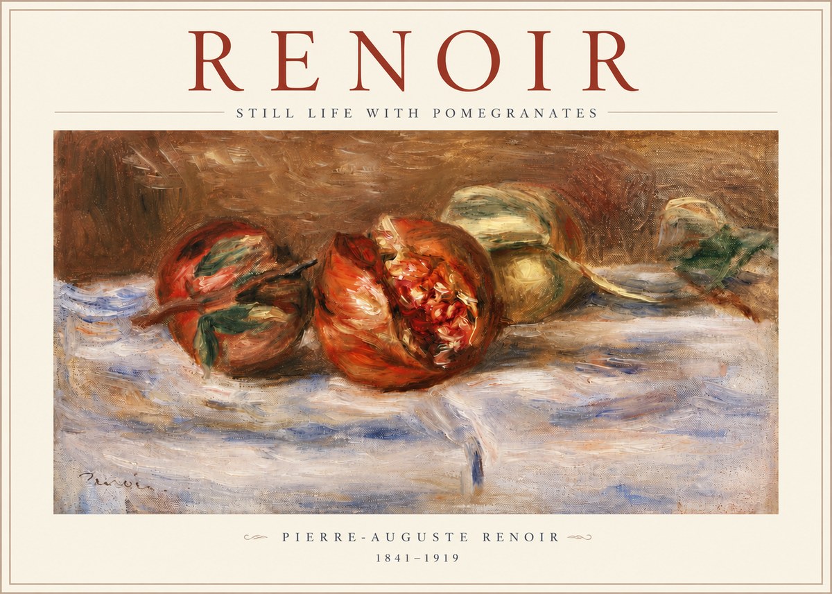 Renoir Still Life with Pomegranates No3 - Juliste